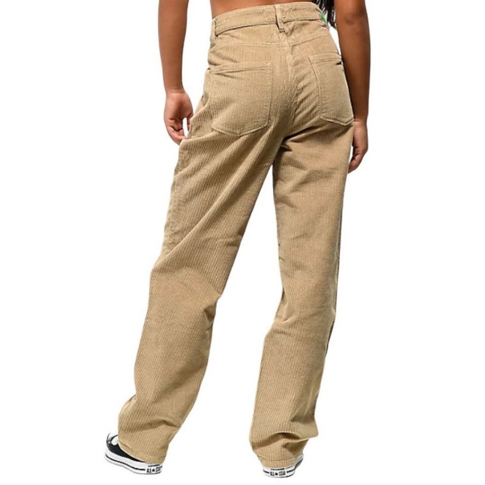 Empyre Tori Green Khaki Corduroy Skate Pants Size 0 - Picture 2 of 13